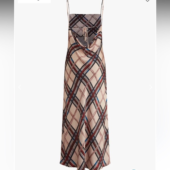 NWT FAVORITE DAUGHTER the Kaia Plaid Spaghetti Strap midi Dress size S - Picture 3 of 8